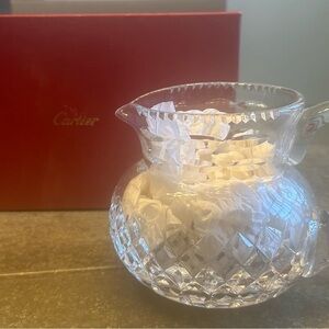 Vintage Cartier Clear Crystal Pitcher